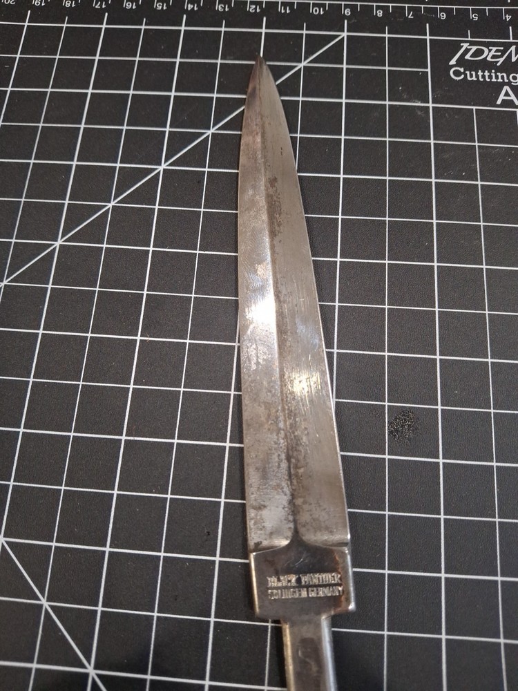 Vintage Black Panther, Solingen, Germany #064 Dagger Knife & Sheath, NICE