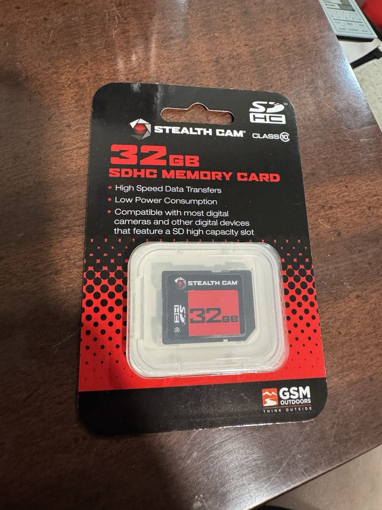 Stealth Cam 32GB SD Memory Card High Speed Data Transferring/Speed Class 10