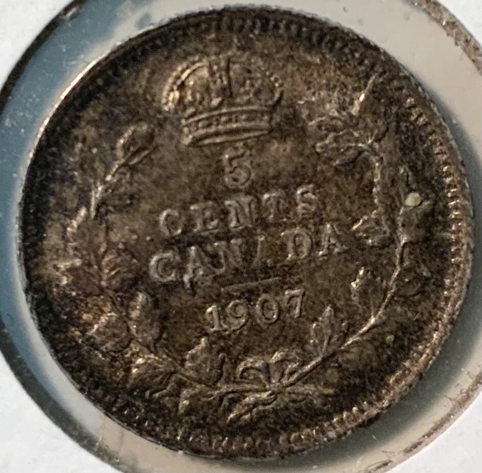 1907 Canada 5 Cents