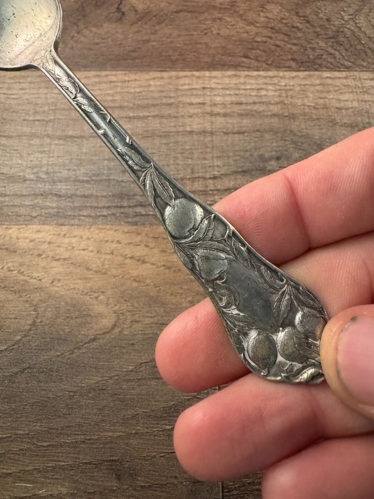 O.C. A1 Orange Pattern Silverplated Fruit Spoon