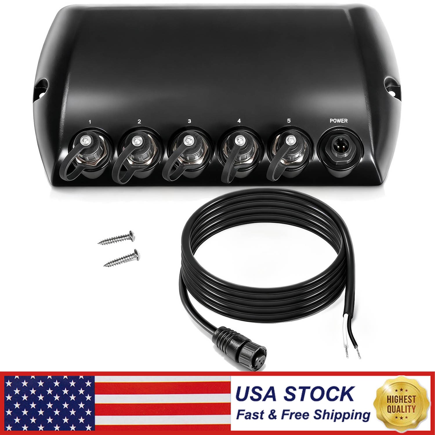 for HELIX 8, 9, 10, 12, 15 models 408450-1 5 Port Ethernet Switch Waterproof