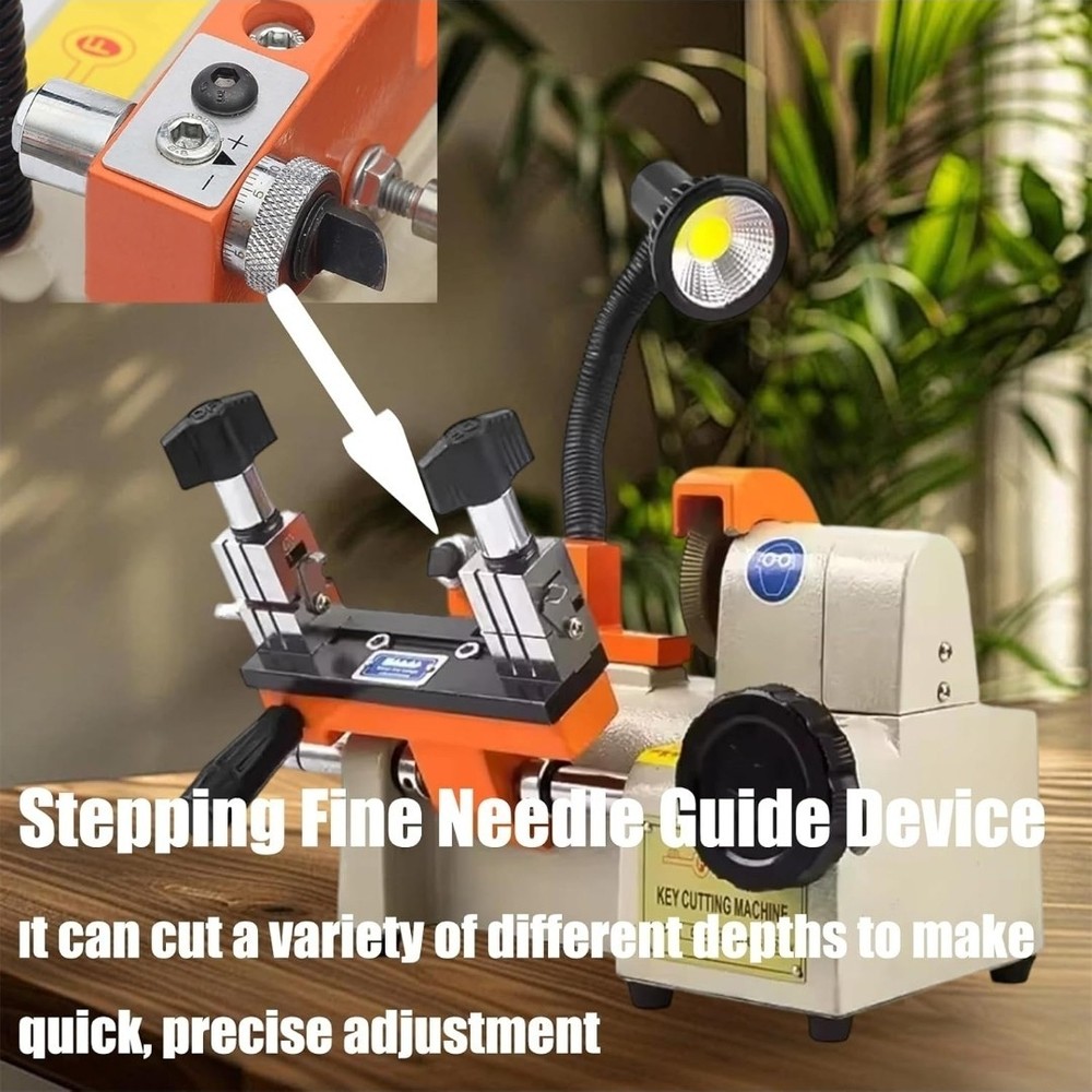Key Cutting Machine with LED Lighting, Automatic Key Cutter, High Precision...