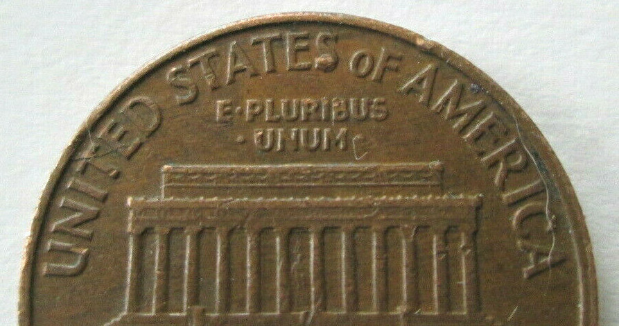 1960-D SMALL DATE, REVERSE FILLED "S" ERROR AT STATES, VF, BROWN, CIRCULATED