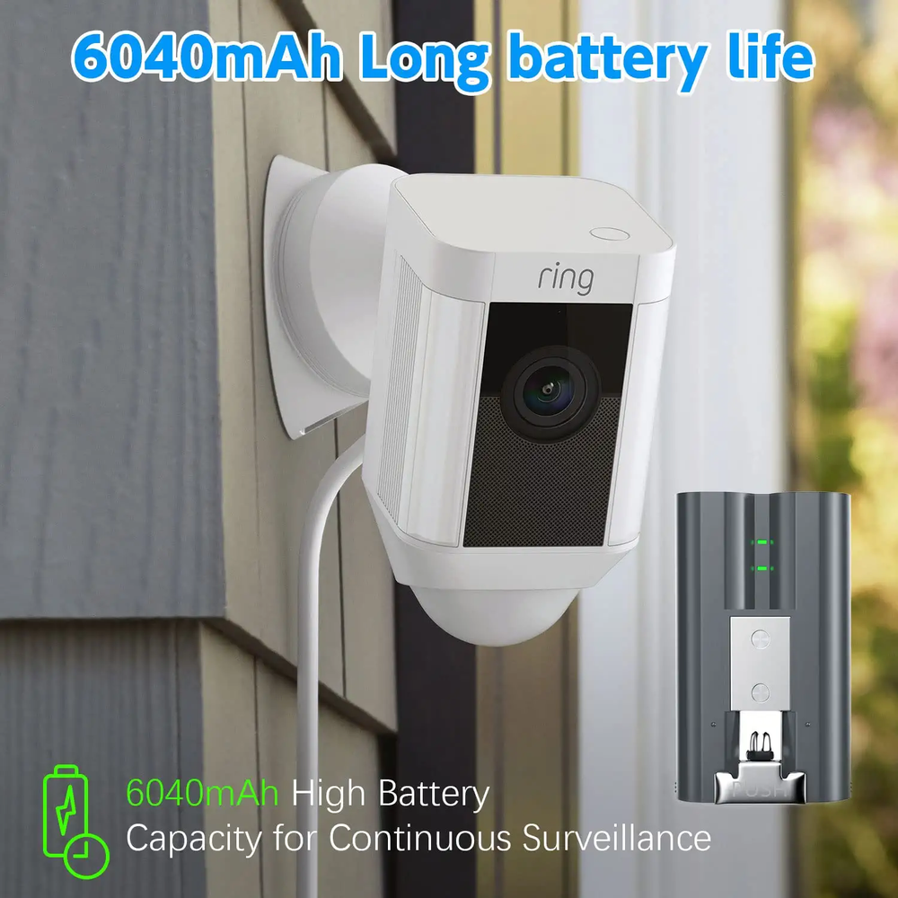 3 Pack For Ring 2, 3 Video Door Bell Rechargeable Battery Pack Quick Release Pow