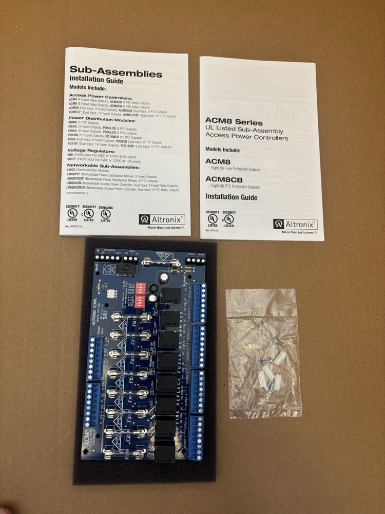 Altronix ACM8 | Access Power Controller Board, 8 Fused Outputs