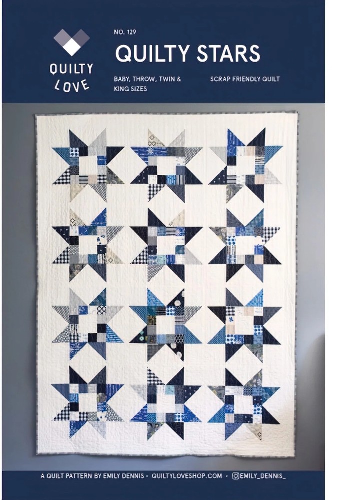 Quilty Stars Quilt Pattern by Quilty Love