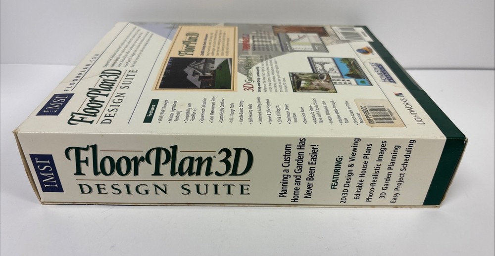 IMSI Floor Plan 3D Design Suite 2001 Version BIG BOX SEALED