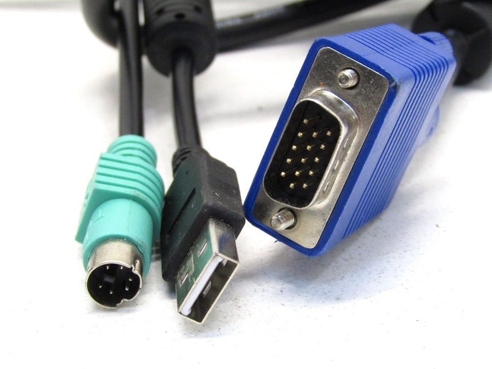 Dell PDJCN 17" 1U Rackmount LCD KVM Console