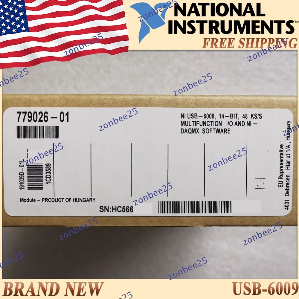 new National Instruments USB-6009 Data Acquisition Card NI DAQ Multifunction