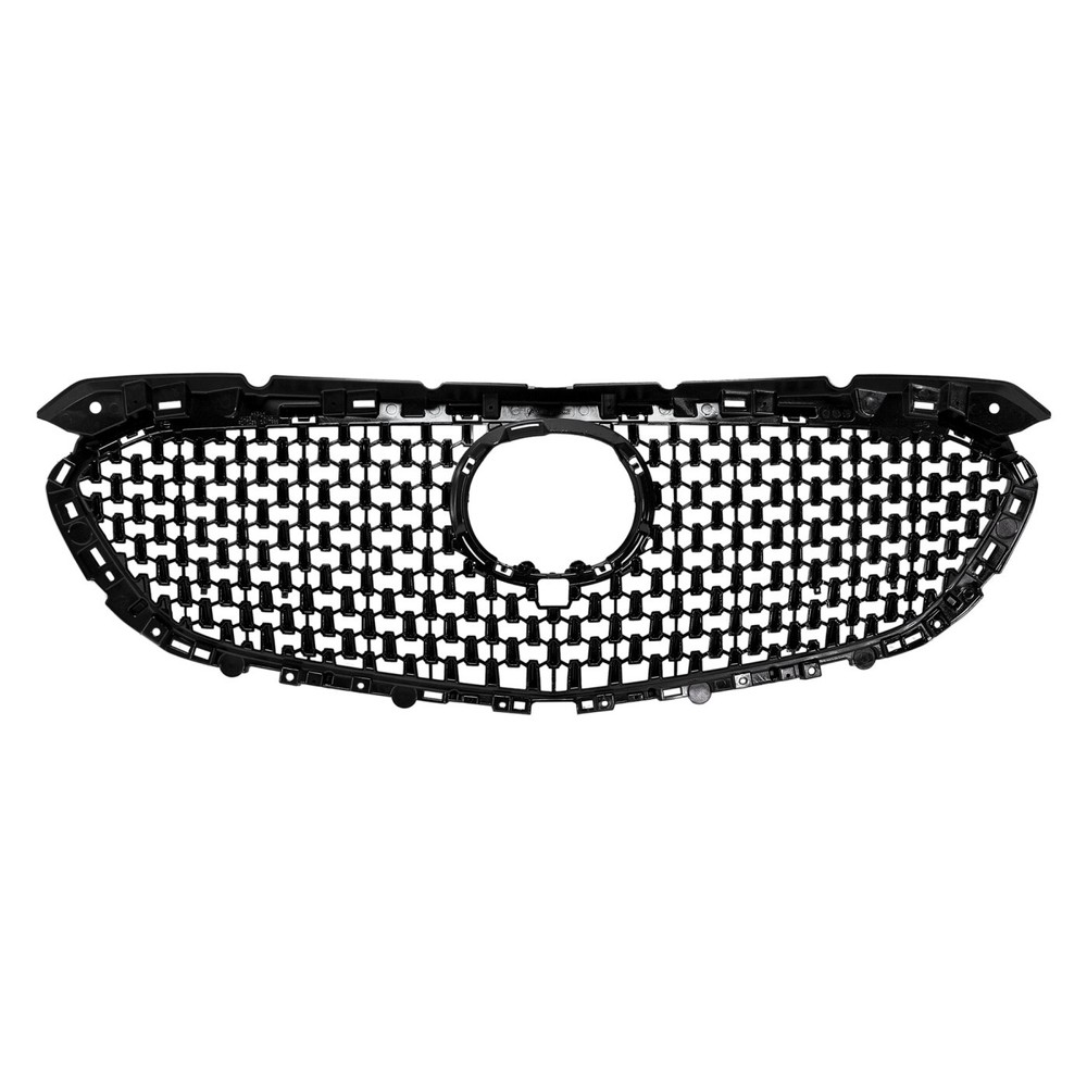 Grille For 2018 2019 2020 Mazda 6 Textured Black Shell with Chrome Insert CAPA