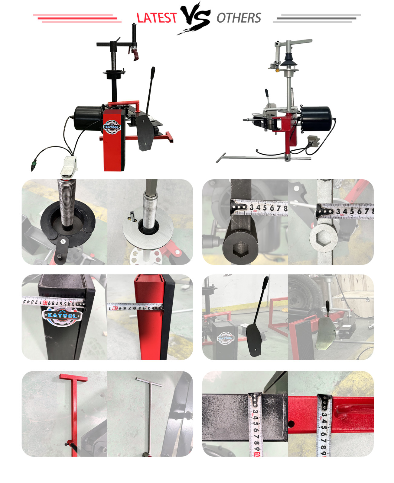 KATOOL KT-1030P Mini Tire Changer Machine 10-21 Inch for Road Rescue