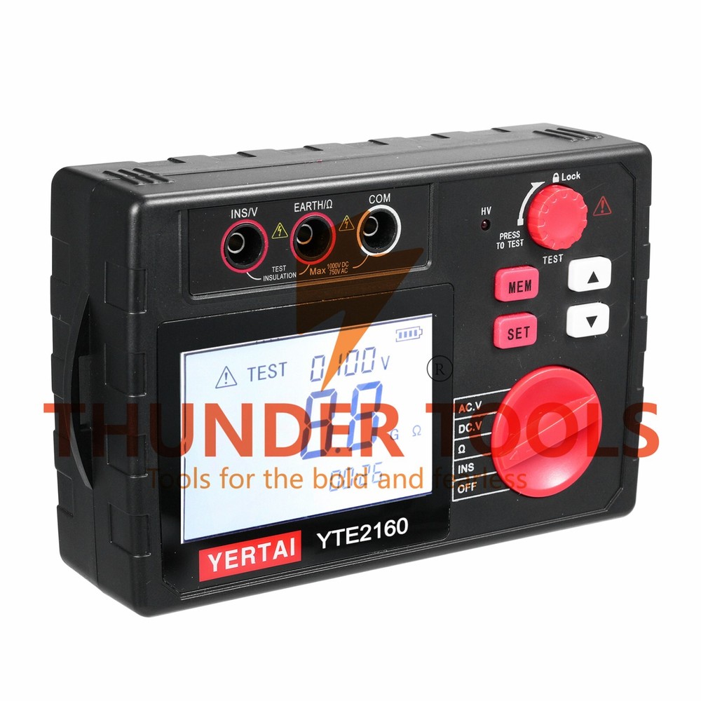 Thunder Tools YERTAI Digital Insulation Resistance Tester