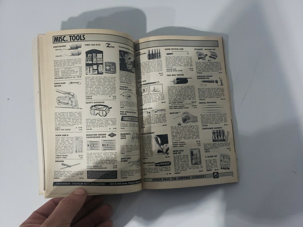 1974 JENSEN TOOLS ORIGINAL 112 PAGE CATALOG #674!!