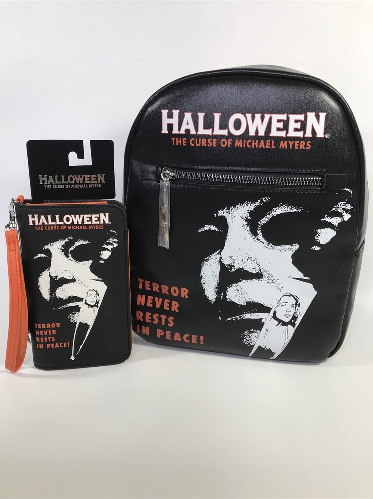 BioWorld Halloween Michael Myers Mini Backpack & Tech Wallet