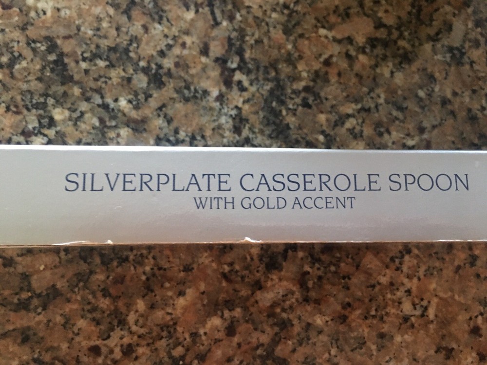 Royal Limited Silverplate Casserole Spoon, NEW