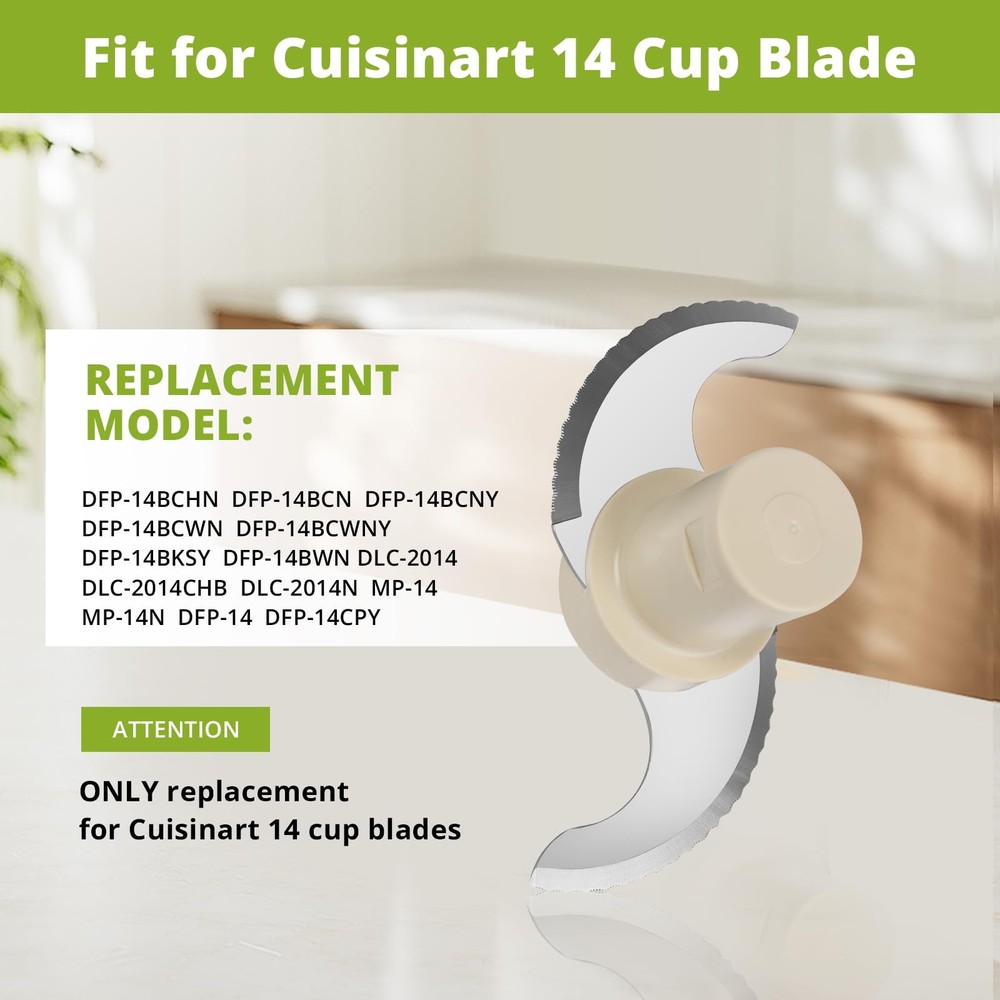 Blade for Cuisinart 14 Cup Food Processor Replacement for Model DLC-2014, DFP...