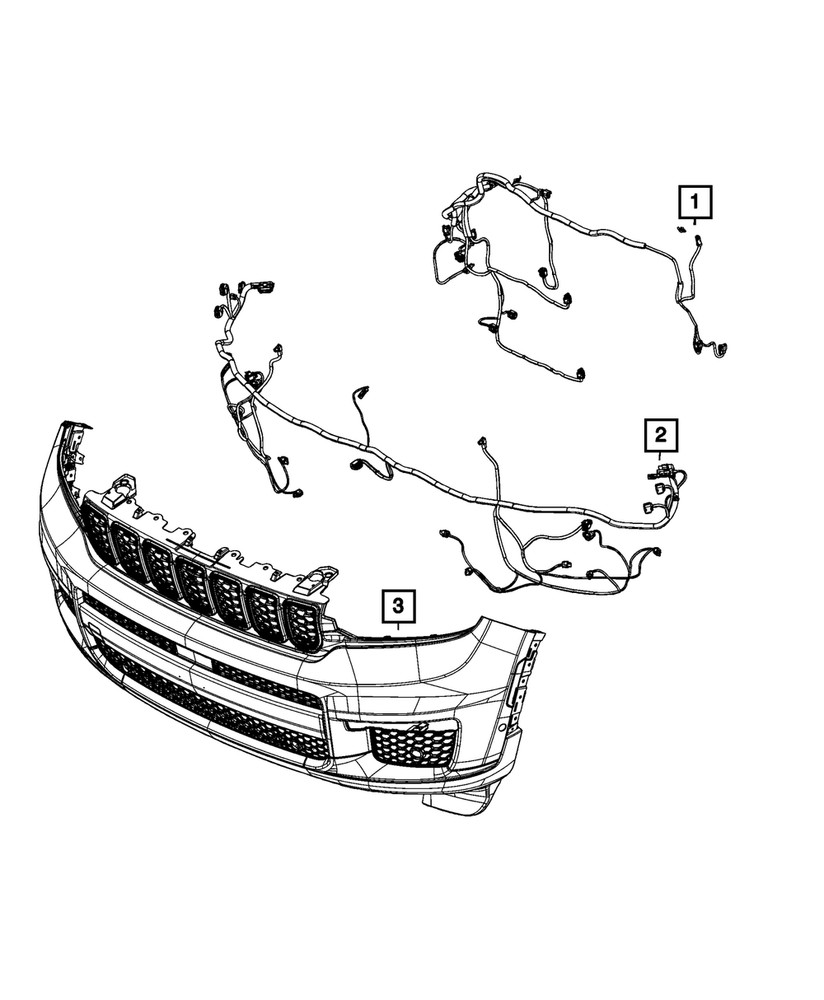 Genuine Mopar Front Fascia Wiring 68526695AD