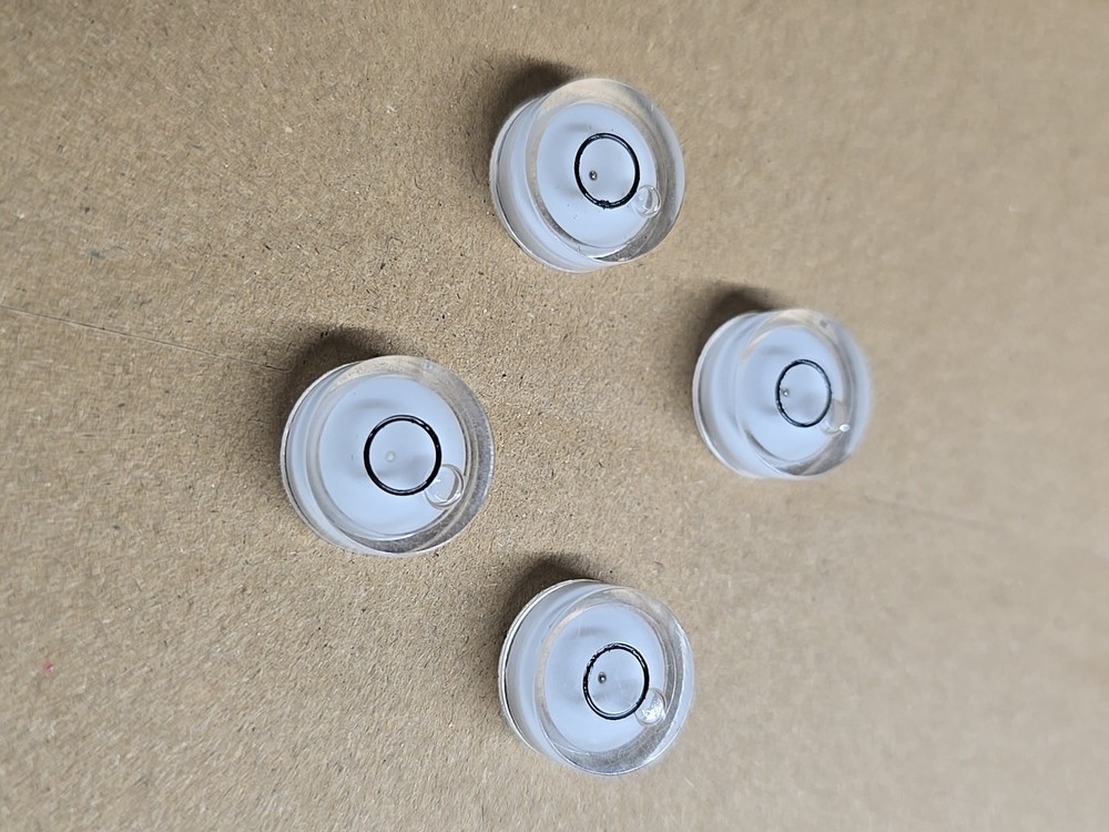 Round Bubble Leveling Gauge Set For Phonograph Turntable 4pcs