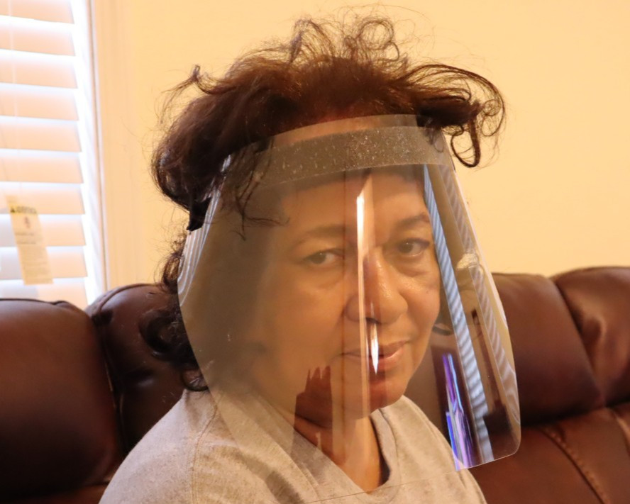 Hex Armor Fluid-resistant disposable Full-face shield with Elastic Headband