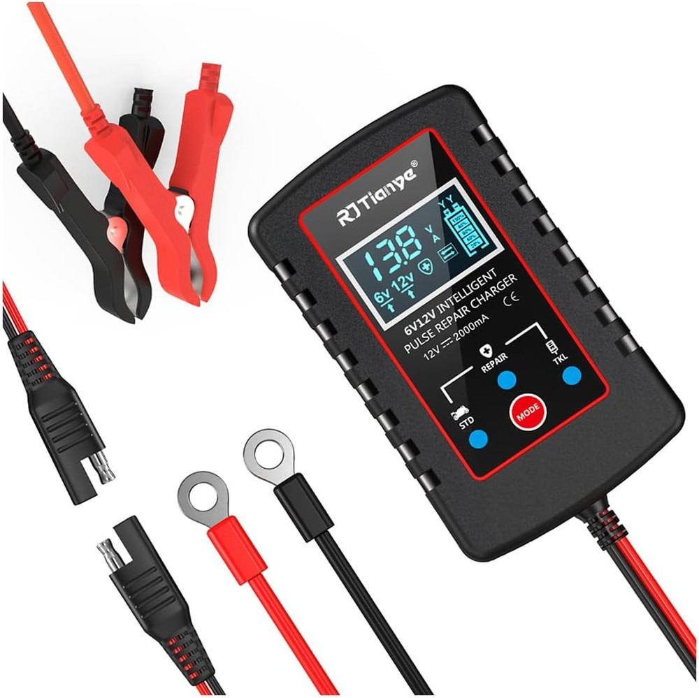 Automatic Battery Charger Maintainer Motorcycle Trickle Float For Tender 6V 12V