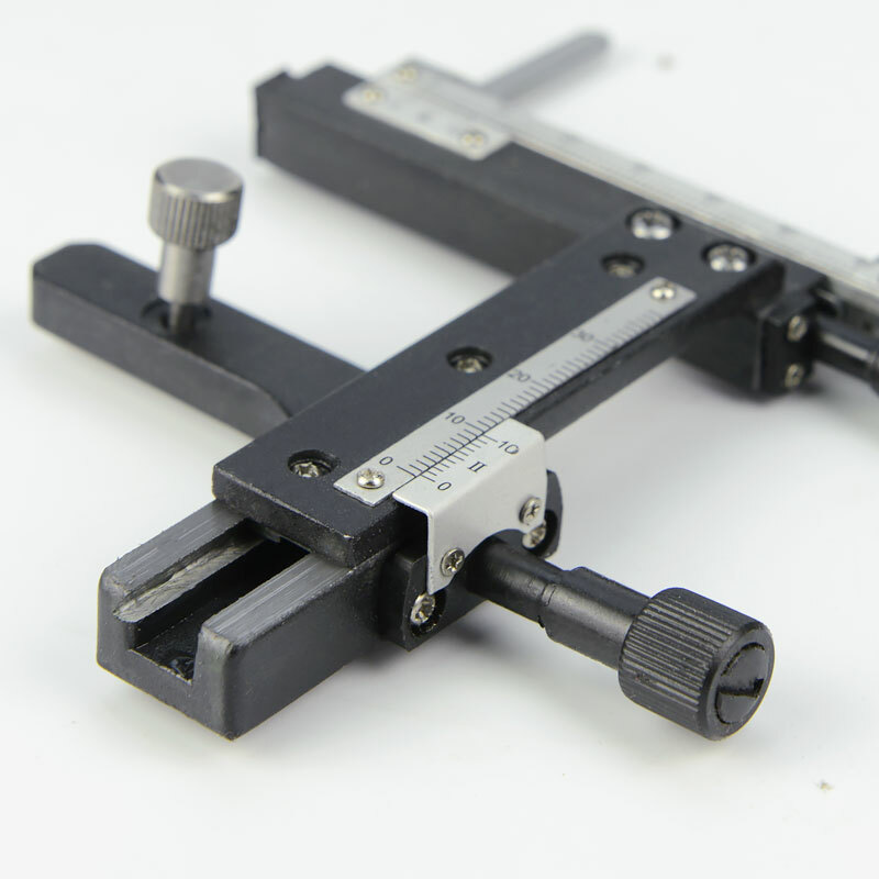 Microscope Attachable Mechanical Moveable Stage X-Y Stage with Scale Specimens
