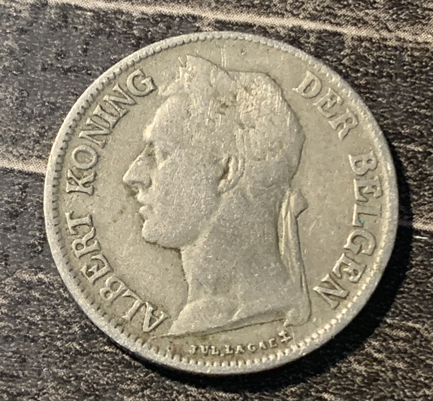 Belgian Congo 1924 50 Ces Coin.