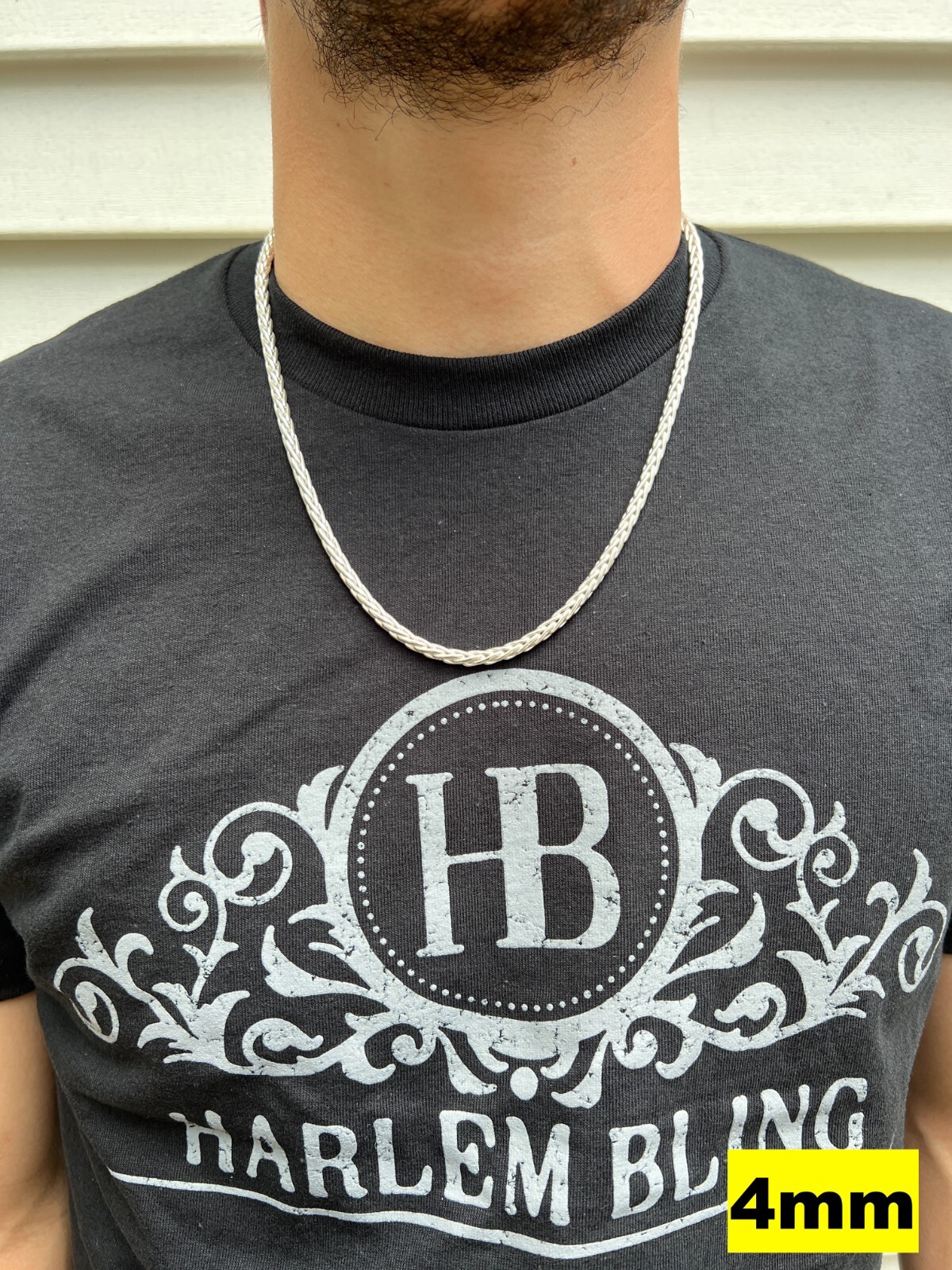 Real Solid 925 Sterling Silver Spiga Rope Wheat Chain Necklace 2-5mm 16-30"