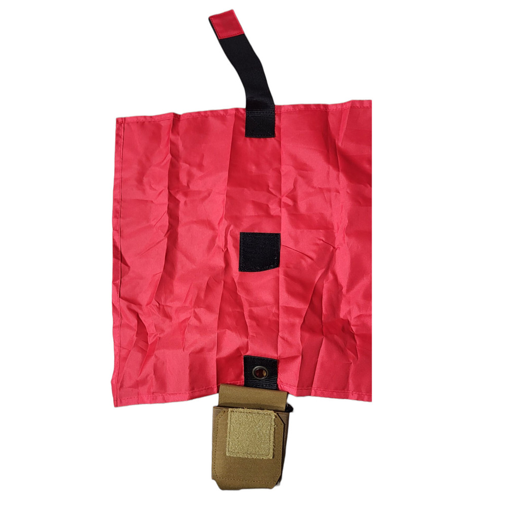 Airsoft Bright Red Dead Rag Quick Deploy Pouch Molle TAN Color