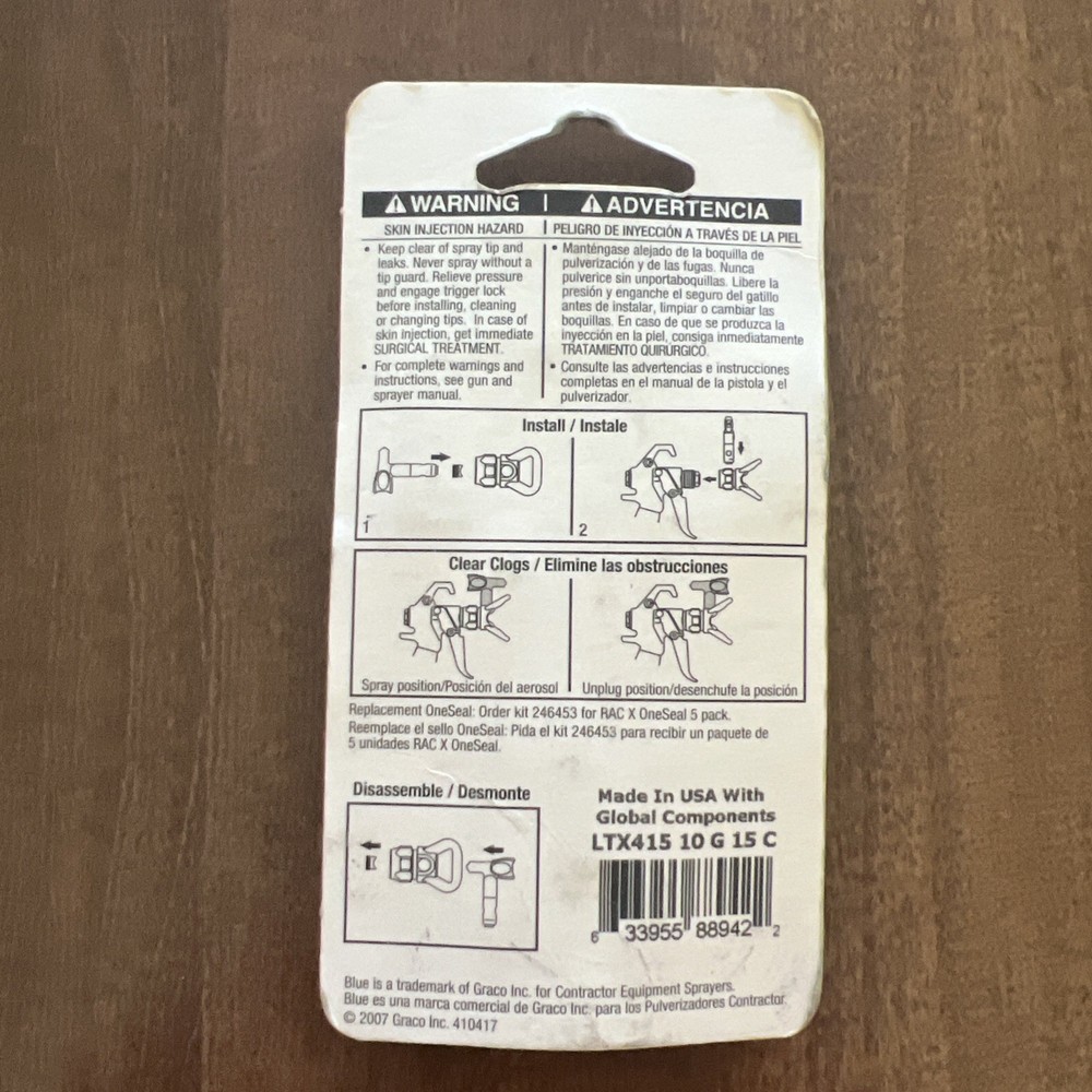 Graco 415 RAC X Reversible Switch Tip LTX415 (TS)