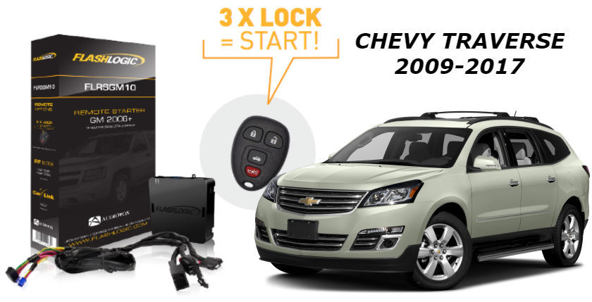 Flashlogic Remote Start for Chevy Traverse 2011 Plug N Play FLRSGM10