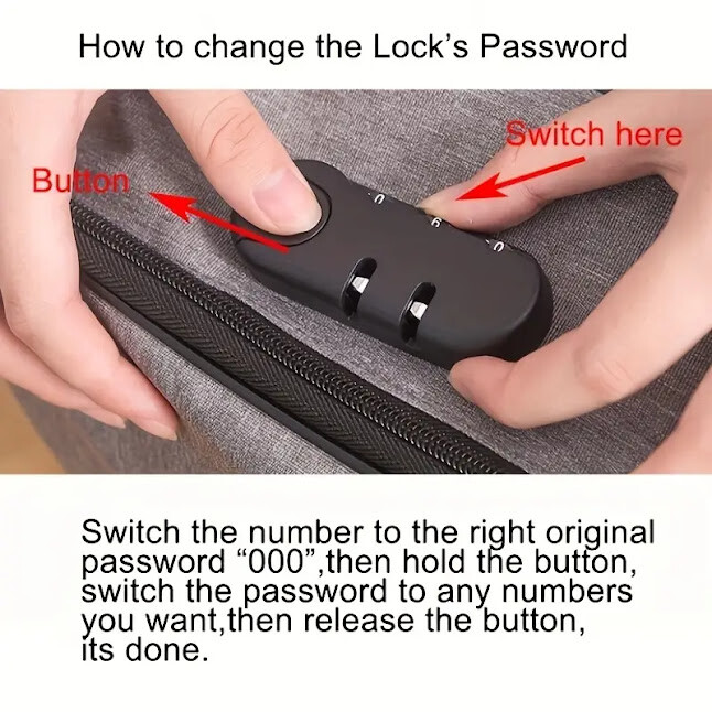 DocSafe Document Bag with Lock, 3-Layer File Organizer