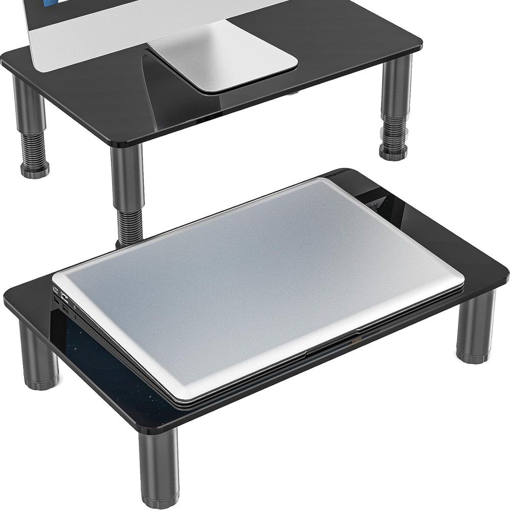 Space-Saving Desktop Stand for Monitor/Notebook
