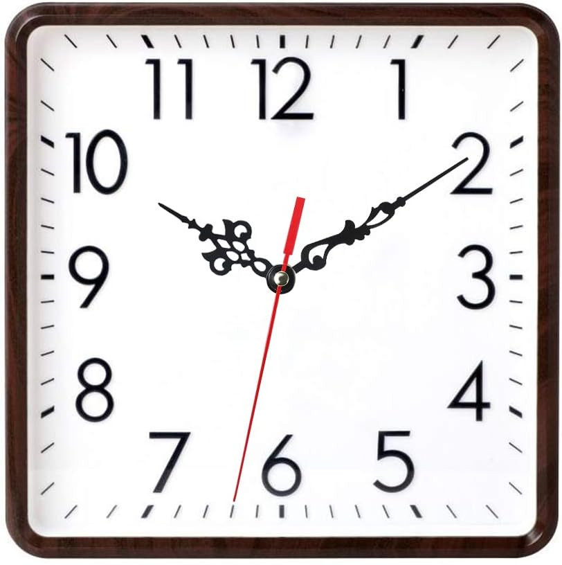 HQ3268 Quartz Wall Clock Silence Movement, 0.6" Maximum Dial Thickness, 4.8" Han