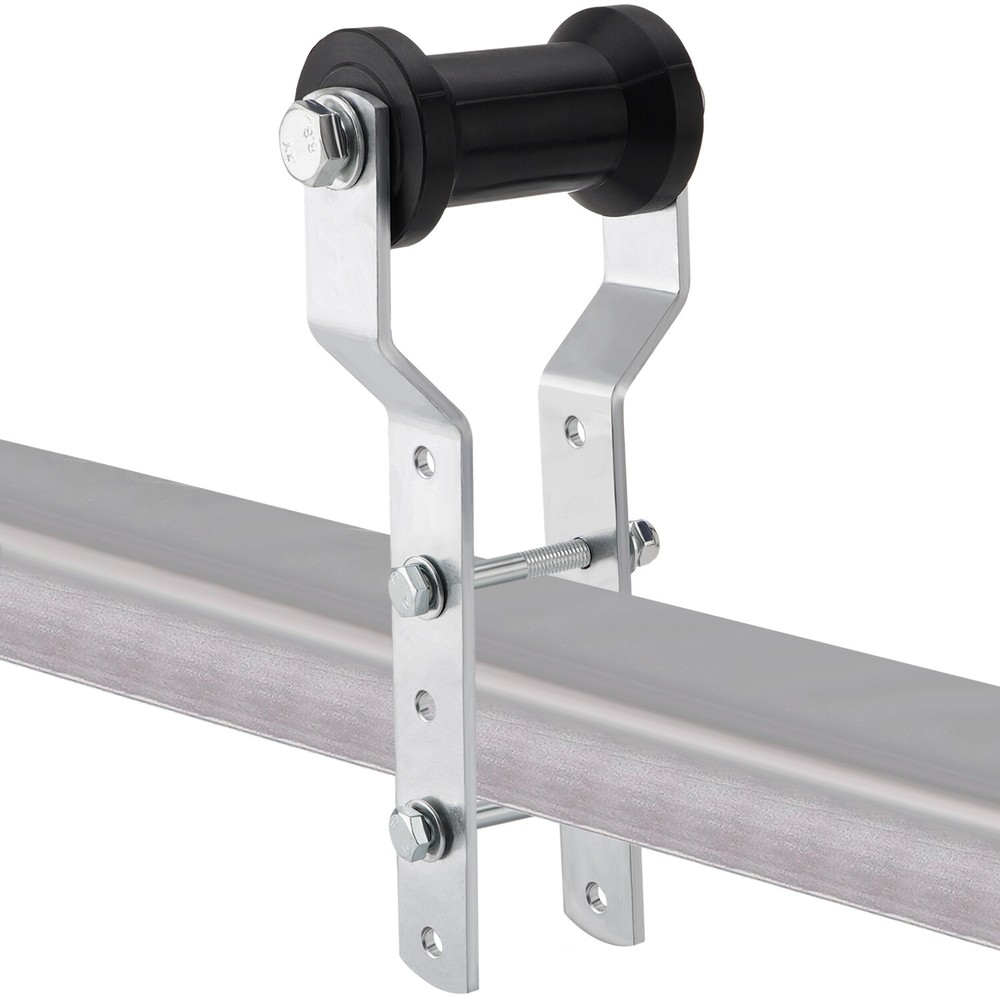 5" Adjustable Rubber Keel Roller with Panel Bracket Assembly for 3" Wide Tongue