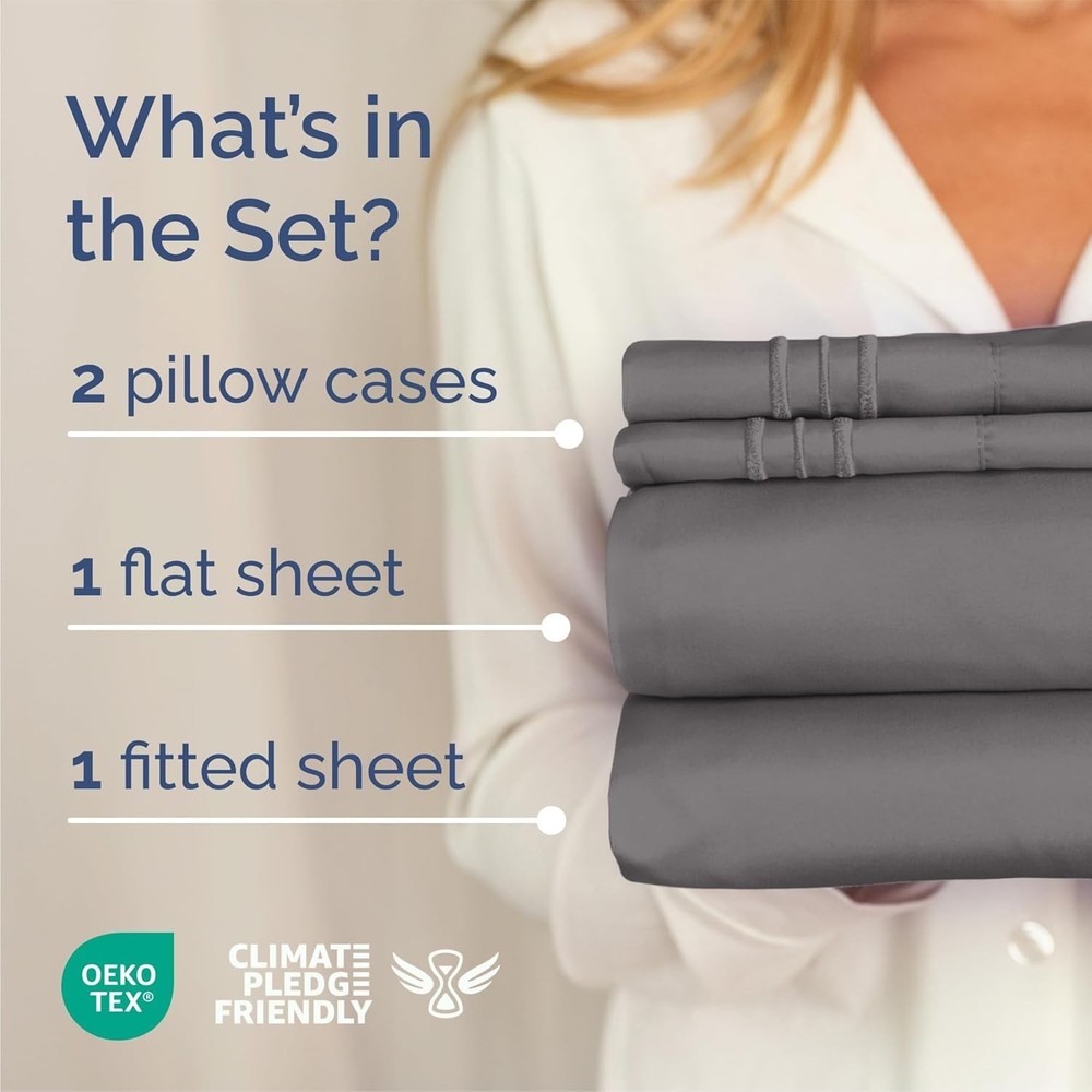 Queen Size Cooling Bed Sheet Set