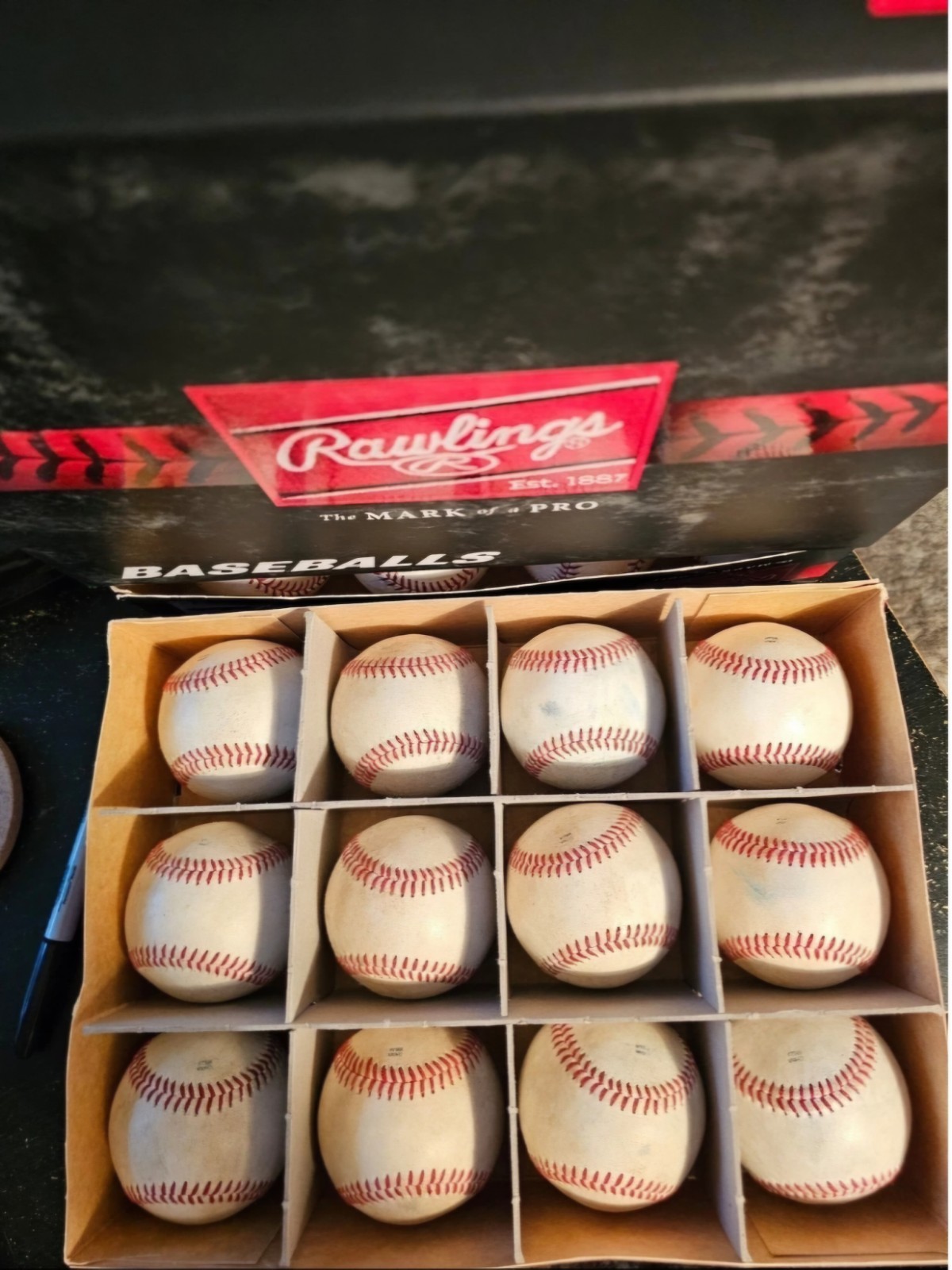 Dozen Rawlings Official Minor League GAME USED Baseballs – MiLB – Good Condition