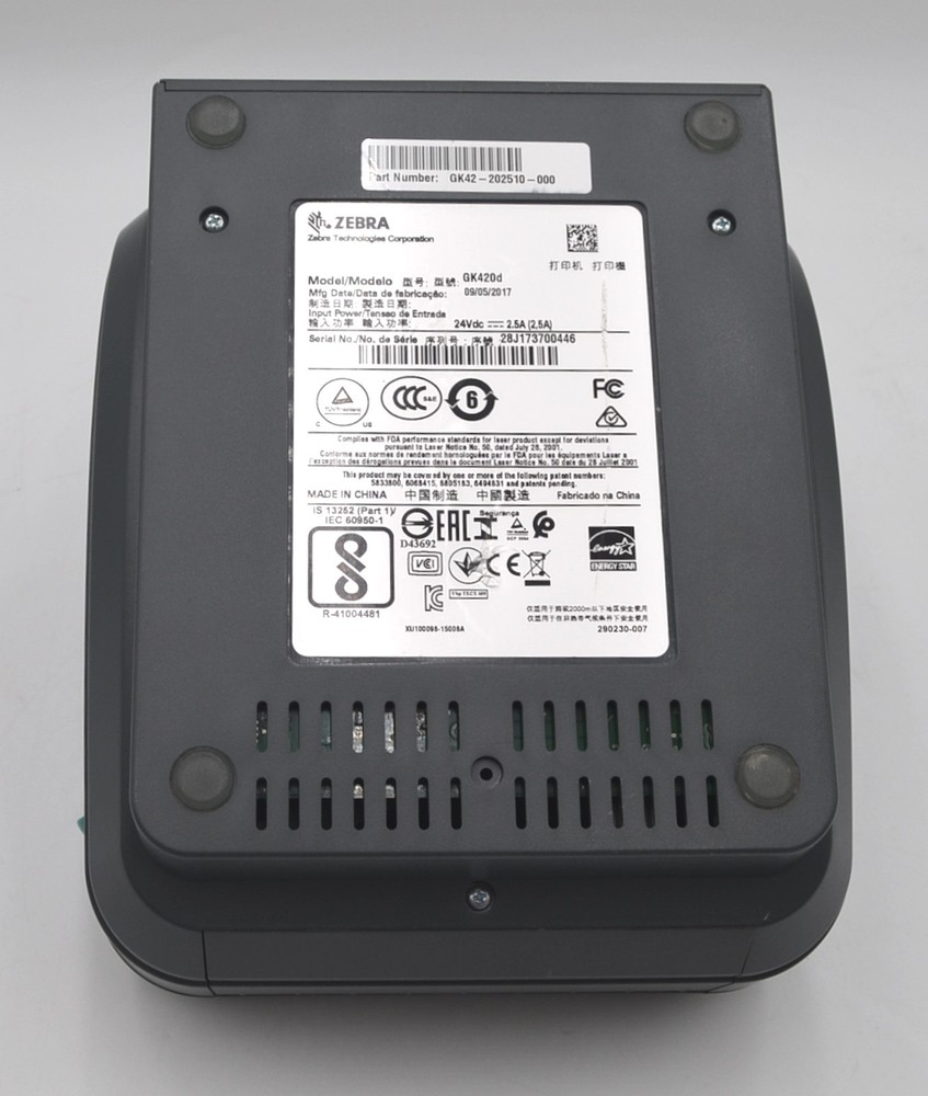 Zebra GK420D Direct Thermal Printer *AC Adapter Not Included*