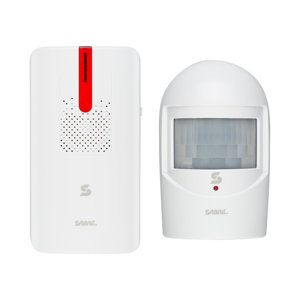 Sabre Driveway Alert, Wireless Motion Detector Sensor System with White