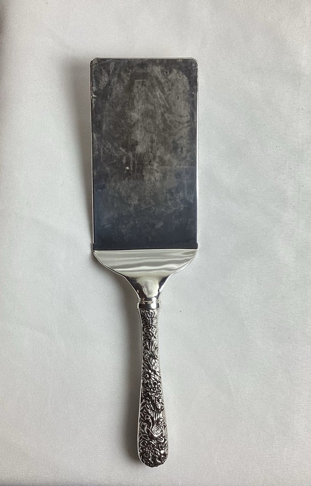 Vintage Olde Bouquet Lasagna Server 10 Inch Silver Plated By Godinger