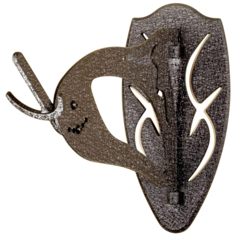 Customizable Big Hooker Skull Mount for Large Trophies - Graphite Black Finish