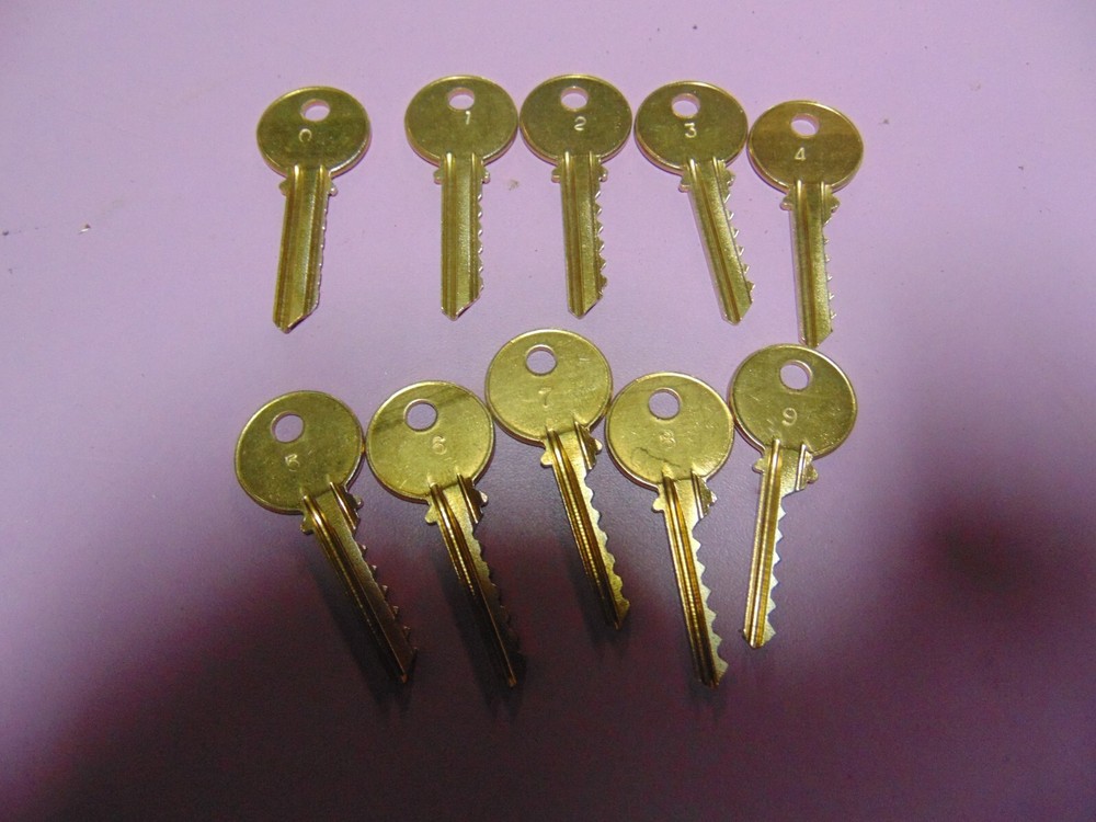 YALE Y2 6 PIN DEPTH KEYS 0 - 9 LOCKSMITH