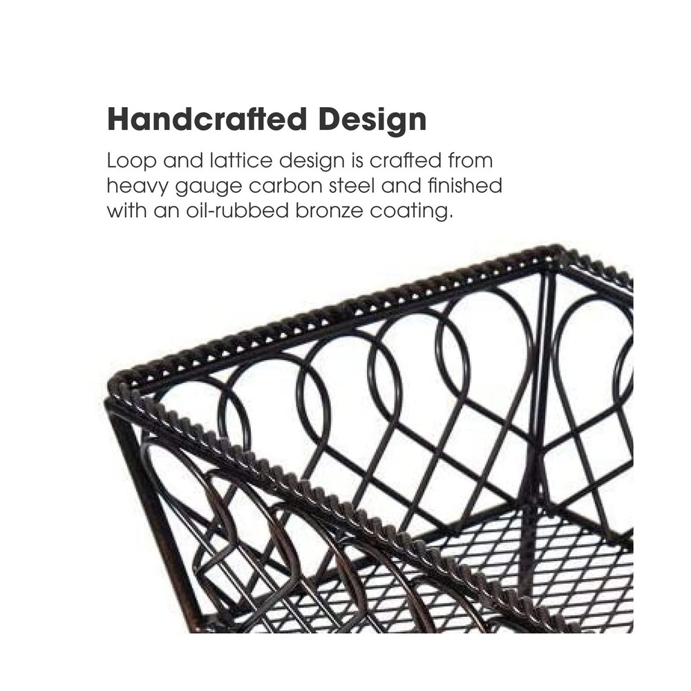 Gourmet Basics by Mikasa Loop and Lattice 2-Tier Rectangular Me... FAST USA SHIP