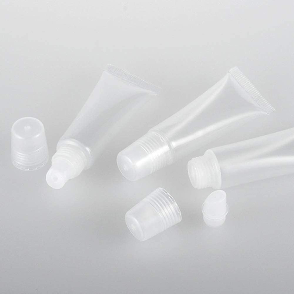 6Pcs Lip Gloss Tubes 8Ml Clear Soft Empty Lip Balm Containers Refillable Mini Co