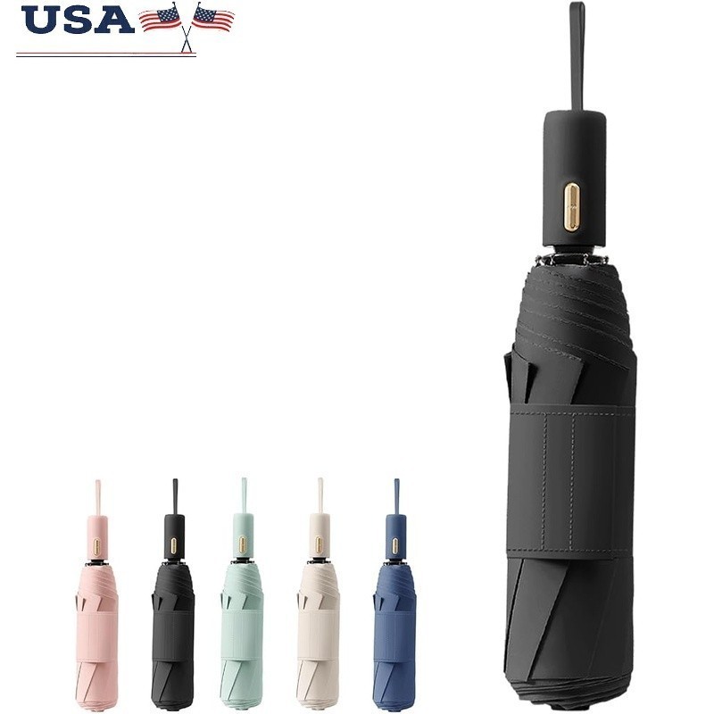 Triple Width Compact Umbrella Automatic Open Close UV Protection Travel New