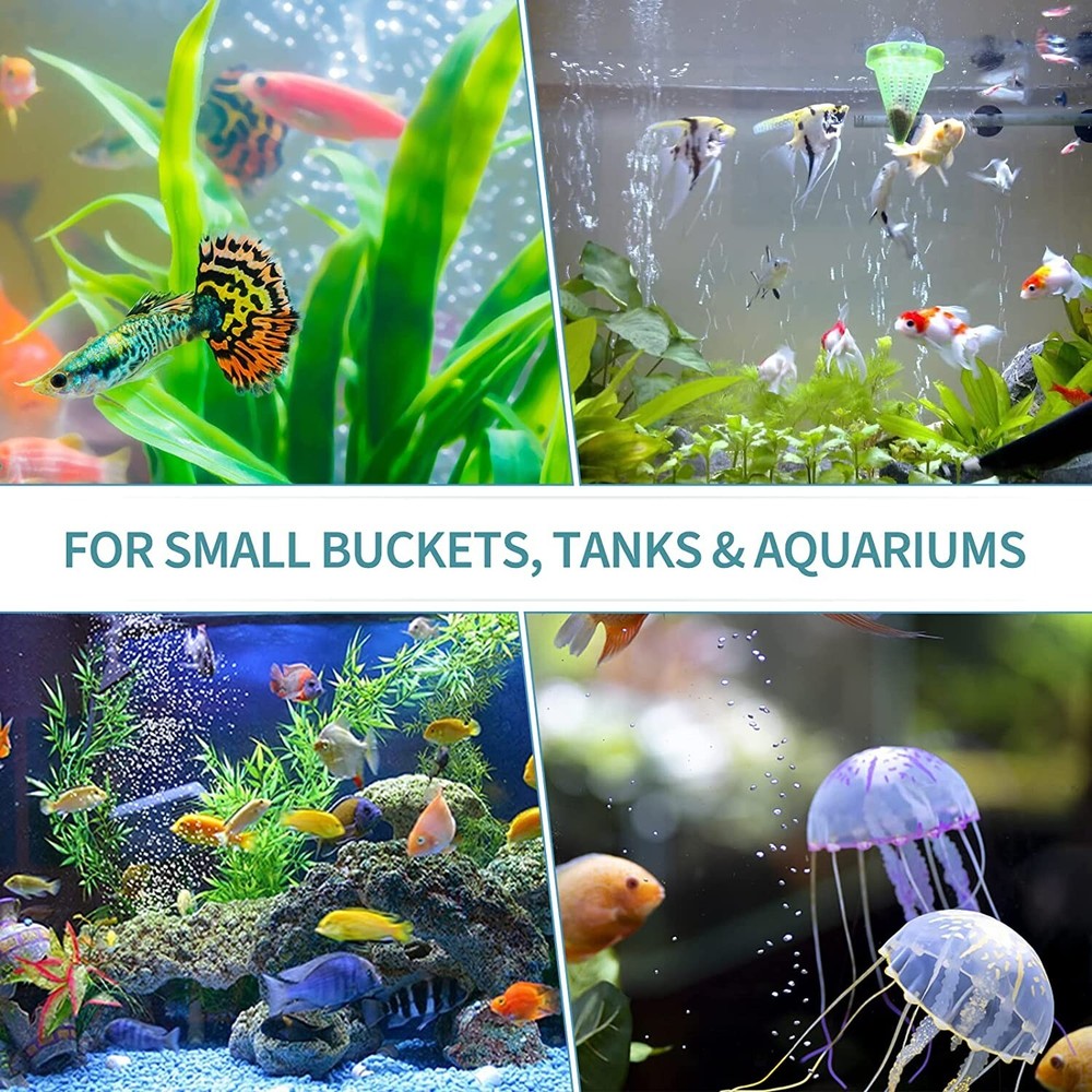 Tiny Aquarium Air Stone with Medium Bubbles - High-Performance Aquatic Life