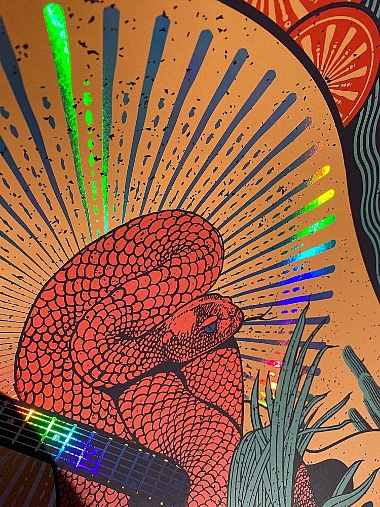 The Avett Brothers Grand Prairie TX 2022 RAINBOW FOIL AP Poster S/N #/40 InStock