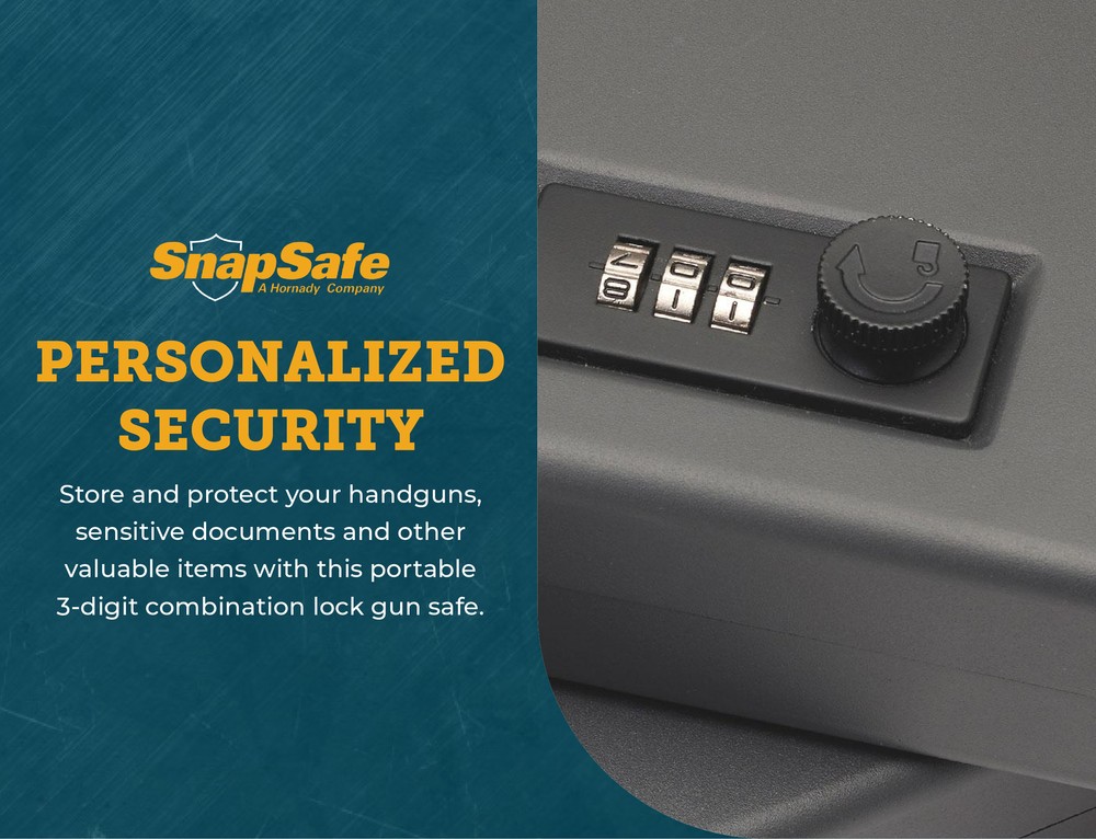 SnapSafe Combination Lock Box - X-Large (10” x 7” x 2”)