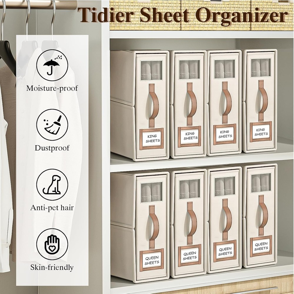 Space-Saving Foldable Bedding Storage for King/Queen Sizes - Stylish & Practical