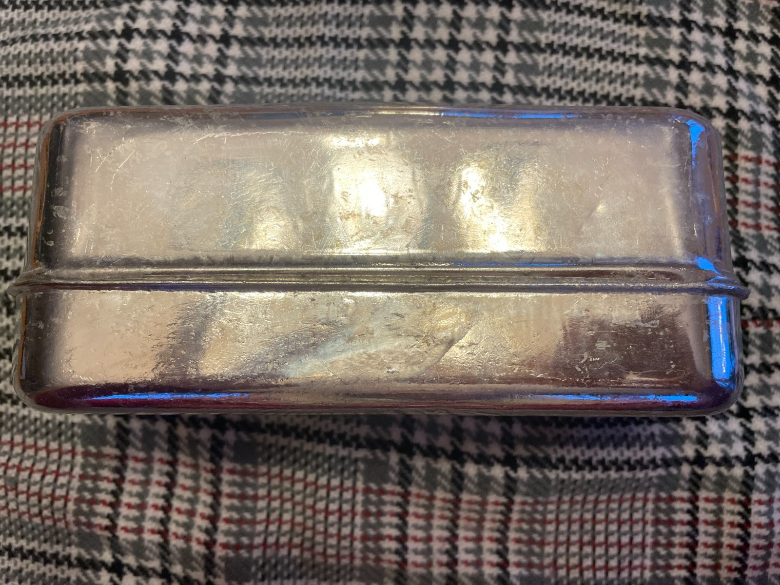 Original WWI Model of 1916 Bacon Tin Can Ration Meat Tin AEF US Army Pristine!