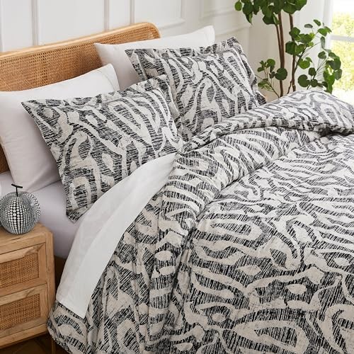 Full/Queen Sized Comforter Bedding Set, Down Full / Queen Khari Slate